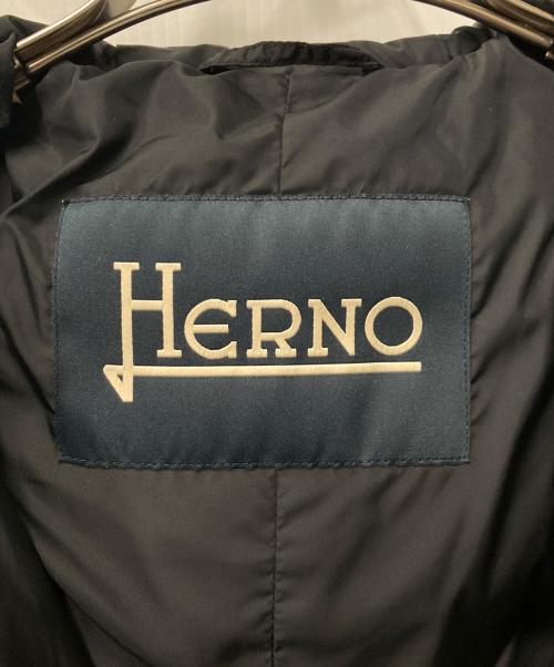 HERNO（ヘルノ）HERNO (ヘルノ) フーデットダウンジャケット ブラック サイズ:46の古着・服飾アイテム