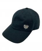 HUMAN MADEヒューマンメイド）の古着「6PANEL LINEN CAP  リネンキャップ HM29GD046」｜ブラック