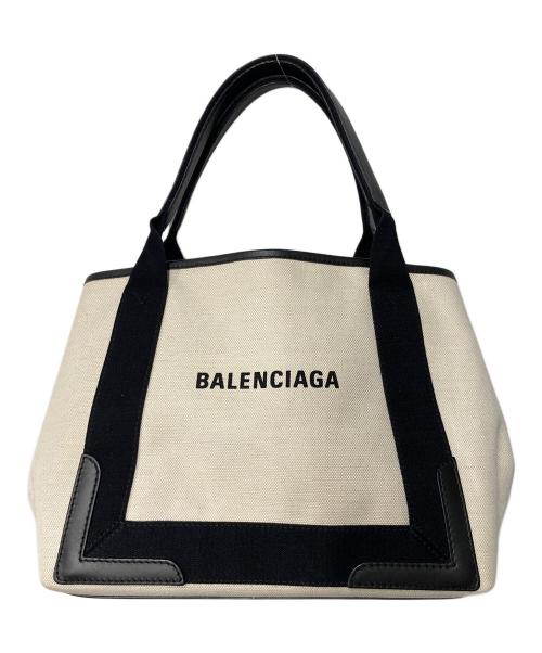 BALENCIAGA（バレンシアガ）BALENCIAGA (バレンシアガ) カバス キャンバストート アイボリー×ブラックの古着・服飾アイテム