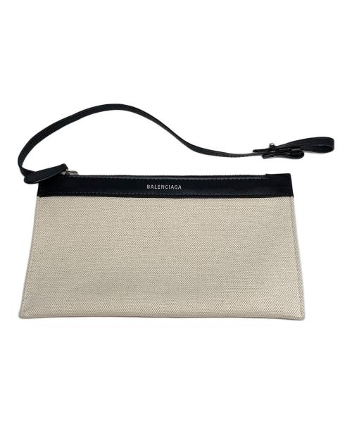 BALENCIAGA（バレンシアガ）BALENCIAGA (バレンシアガ) カバス キャンバストート アイボリー×ブラックの古着・服飾アイテム