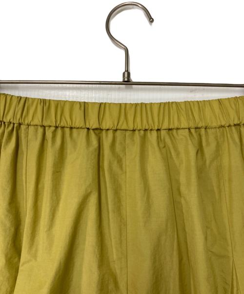 23区（ニジュウサンク）23区 (ニジュウサンク) 【洗える】ナイロンコットンタフタ フレアスカート SKWOCM0409 イエロー サイズ:38の古着・服飾アイテム