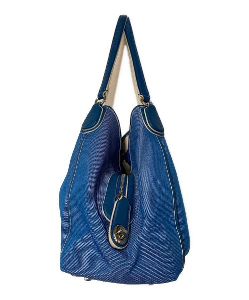 COACH（コーチ）COACH (コーチ) HORSE AND CARRIAGE EDIE SHOULDER BAG インディゴの古着・服飾アイテム