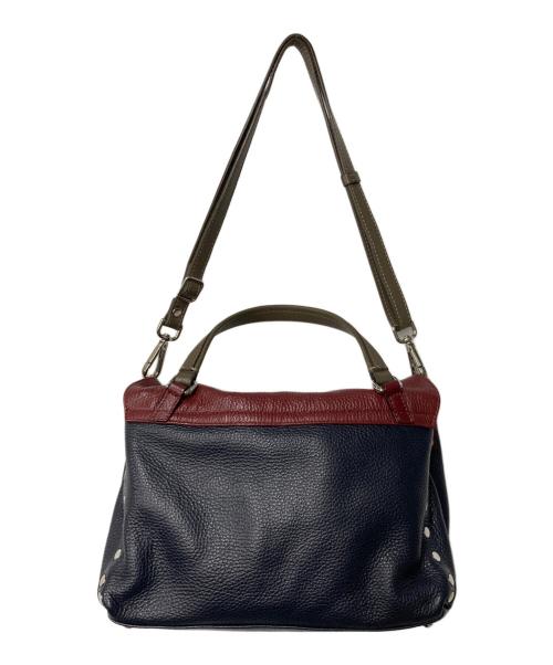 zanellato（ザネラート）zanellato (ザネラート) POSTINA SMALL/ポスティーナスモール ネイビー×ボルドーの古着・服飾アイテム