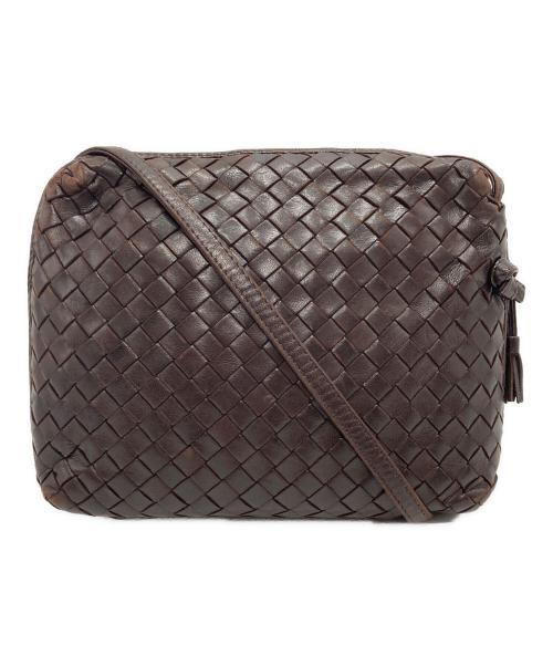 BOTTEGA VENETA（ボッテガベネタ）BOTTEGA VENETA (ボッテガベネタ) ノディーニ イントレチャートショルダーバッグ ブラウンの古着・服飾アイテム