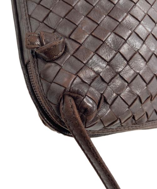 BOTTEGA VENETA（ボッテガベネタ）BOTTEGA VENETA (ボッテガベネタ) ノディーニ イントレチャートショルダーバッグ ブラウンの古着・服飾アイテム