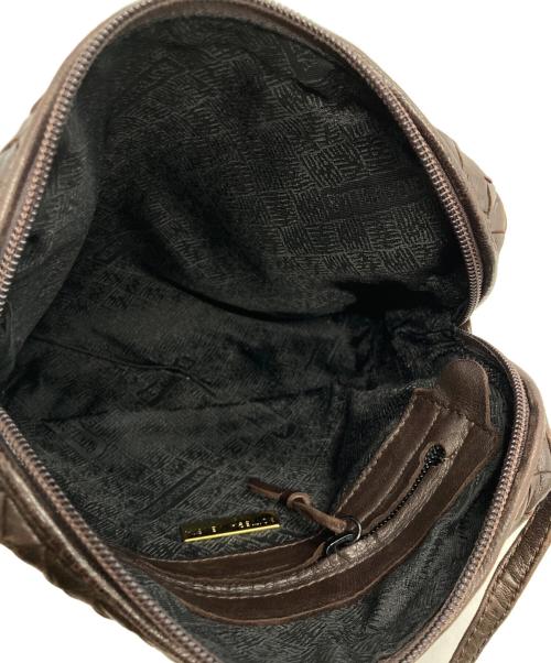BOTTEGA VENETA（ボッテガベネタ）BOTTEGA VENETA (ボッテガベネタ) ノディーニ イントレチャートショルダーバッグ ブラウンの古着・服飾アイテム