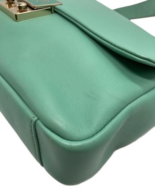 ANYA HINDMARCH（アニヤ・ハインドマーチ）ANYA HINDMARCH (アニヤハインドマーチ) ショルダーバッグ　BITS and BOBS　LIPSTICK グリーンの古着・服飾アイテム