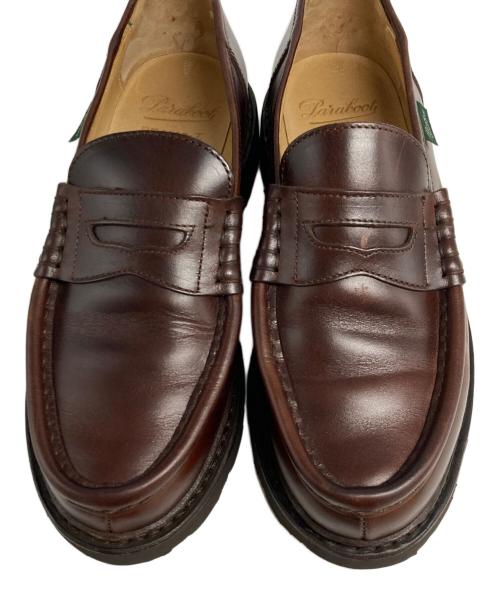 PARABOOT（パラブーツ）PARABOOT (パラブーツ) BEAMS F (ビームスエフ) 別注 REIMS ダブリンレザー ローファー ブラウン サイズ:6の古着・服飾アイテム