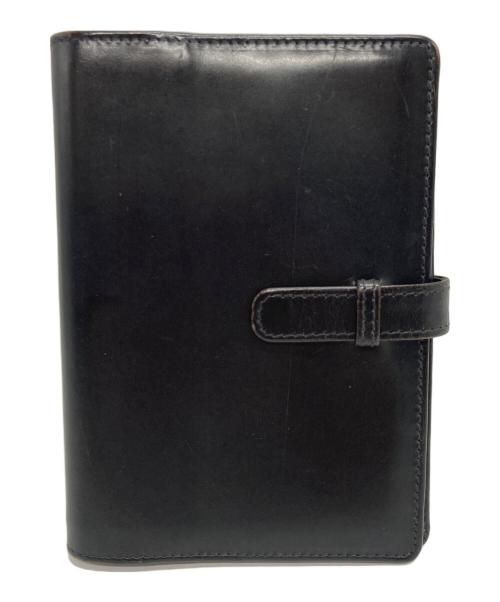 Whitehouse Cox（ホワイトハウスコックス）Whitehouse Cox (ホワイトハウスコックス) レザー手帳カバー BRIDLE LEATHER ブラックの古着・服飾アイテム