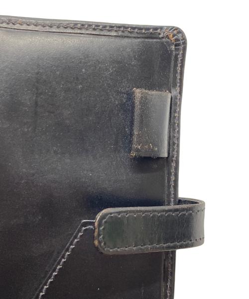 Whitehouse Cox（ホワイトハウスコックス）Whitehouse Cox (ホワイトハウスコックス) レザー手帳カバー BRIDLE LEATHER ブラックの古着・服飾アイテム