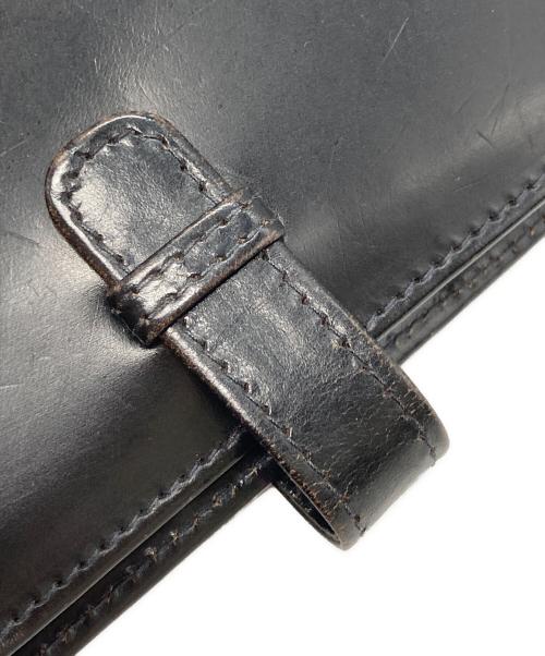 Whitehouse Cox（ホワイトハウスコックス）Whitehouse Cox (ホワイトハウスコックス) レザー手帳カバー BRIDLE LEATHER ブラックの古着・服飾アイテム