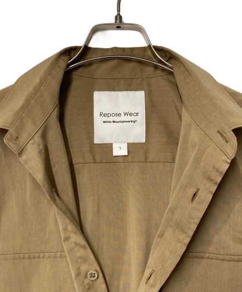 WHITE MOUNTAINEERING（ホワイトマウンテ二アニング）WHITE MOUNTAINEERING (ホワイトマウンテ二アニング) REGULAR COLLAR SHIRT レギュラーカラーシャツ RW2471102 ブラウン サイズ:1の古着・服飾アイテム