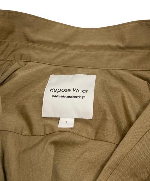 WHITE MOUNTAINEERING（ホワイトマウンテ二アニング）WHITE MOUNTAINEERING (ホワイトマウンテ二アニング) REGULAR COLLAR SHIRT レギュラーカラーシャツ RW2471102 ブラウン サイズ:1の古着・服飾アイテム