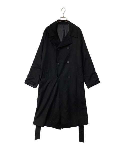 Luca Grassia（ルカ グラッシア）Luca Grassia (ルカ グラッシア) カシミヤダブルチェスターコート ブラック サイズ:表記なしの古着・服飾アイテム