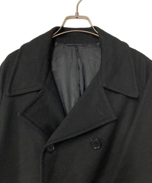 Luca Grassia（ルカ グラッシア）Luca Grassia (ルカ グラッシア) カシミヤダブルチェスターコート ブラック サイズ:表記なしの古着・服飾アイテム