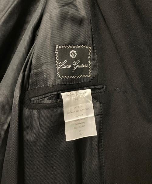 Luca Grassia（ルカ グラッシア）Luca Grassia (ルカ グラッシア) カシミヤダブルチェスターコート ブラック サイズ:表記なしの古着・服飾アイテム