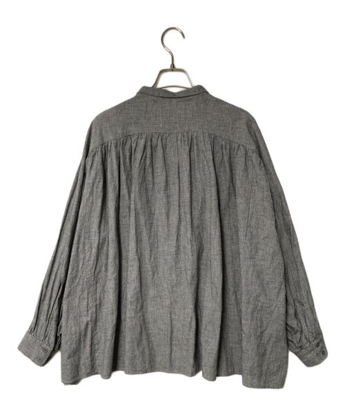 オオカミとフクロウ（オオカミトフクロウ）オオカミとフクロウ (オオカミトフクロウ) ギャザーシャツ portom23077 グレー サイズ:FREEの古着・服飾アイテム