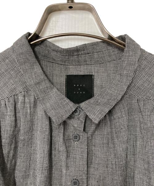 オオカミとフクロウ（オオカミトフクロウ）オオカミとフクロウ (オオカミトフクロウ) ギャザーシャツ portom23077 グレー サイズ:FREEの古着・服飾アイテム