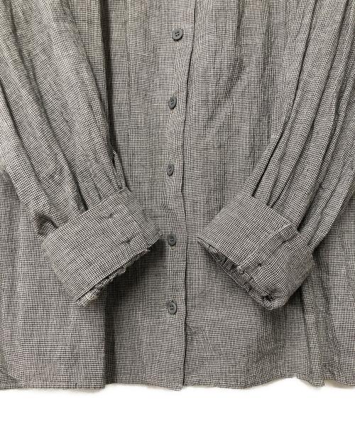 オオカミとフクロウ（オオカミトフクロウ）オオカミとフクロウ (オオカミトフクロウ) ギャザーシャツ portom23077 グレー サイズ:FREEの古着・服飾アイテム