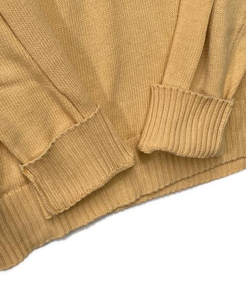 Drumohr（ドルモア）Drumohr (ドルモア) コットンクルーネックニット イエロー サイズ:48の古着・服飾アイテム