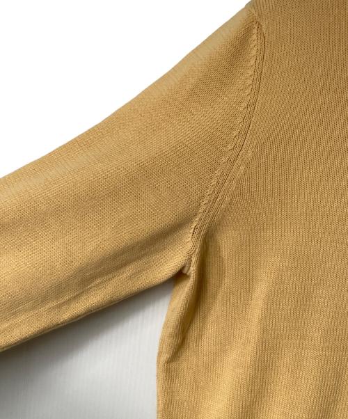 Drumohr（ドルモア）Drumohr (ドルモア) コットンクルーネックニット イエロー サイズ:48の古着・服飾アイテム