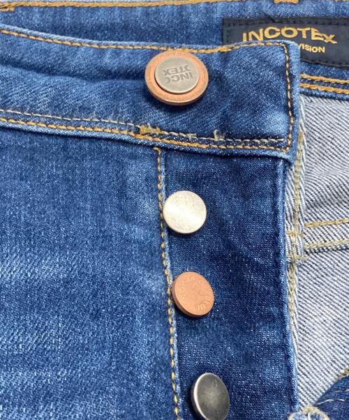 INCOTEX（インコテックス）INCOTEX (インコテックス) BLUE DIVISION Slim Fit ヴィンテージウォッシュスリムテーパードストレッチクロップドデニム BDPS0002-00540W3 インディゴ サイズ:-の古着・服飾アイテム