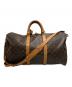 LOUIS VUITTON（ルイ ヴィトン）の古着「ボストンバッグ キーポル・バンドリエール50　モノグラム　」｜ブラウン