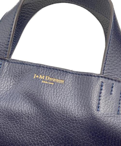 J&M DAVIDSON（ジェイ＆エム デヴィッドソン）J&M DAVIDSON (ジェイ＆エム デヴィッドソン) 2WAY レザートートバッグ ネイビーの古着・服飾アイテム