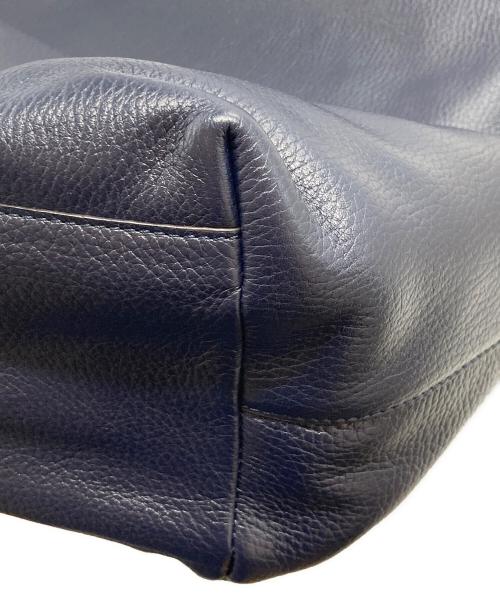 J&M DAVIDSON（ジェイ＆エム デヴィッドソン）J&M DAVIDSON (ジェイ＆エム デヴィッドソン) 2WAY レザートートバッグ ネイビーの古着・服飾アイテム