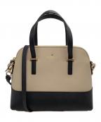 Kate Spadeケイトスペード）の古着「CEDAR STREET MAISE ハンドバッグ　ベージュ×ブラック」｜ベージュ×ブラック
