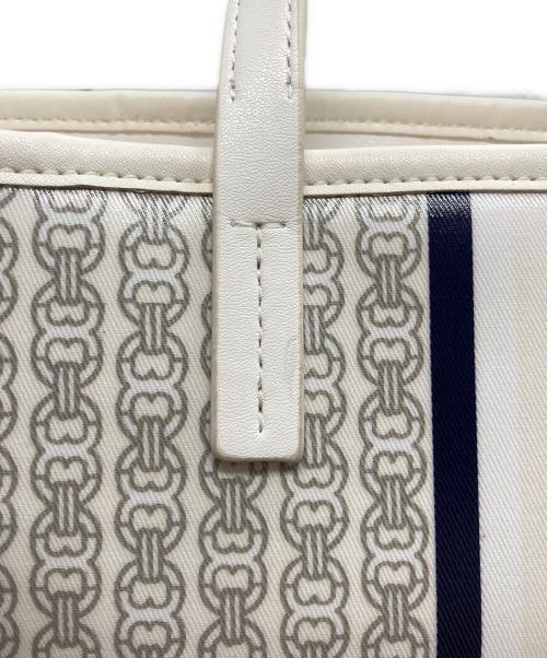TORY BURCH（トリーバーチ）TORY BURCH (トリーバーチ) 2WAY トートバッグ　アイボリー×グレー　 アイボリー×グレーの古着・服飾アイテム