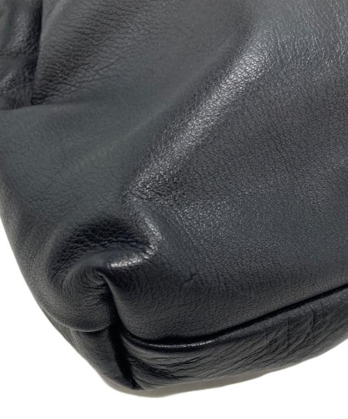 gem  by russet（ジェムバイラシット）gem  by russet (ジェムバイラシット) レザーショルダーバッグ　ブラック ブラックの古着・服飾アイテム