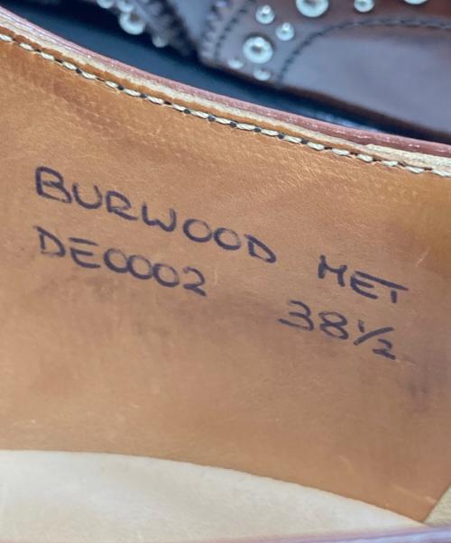 CHURCH'S（チャーチ）CHURCH'S (チャーチ) BURWOOD MET ウィングチップシューズ　スタッズ　 ブラウン サイズ:38 1/2の古着・服飾アイテム