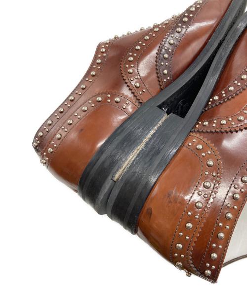 CHURCH'S（チャーチ）CHURCH'S (チャーチ) BURWOOD MET ウィングチップシューズ　スタッズ　 ブラウン サイズ:38 1/2の古着・服飾アイテム