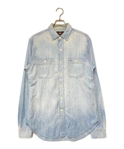 RRL（ダブルアールエル）RRL (ダブルアールエル) シャンブレーシャツ　ワークシャツ ブルー サイズ:Sの古着・服飾アイテム