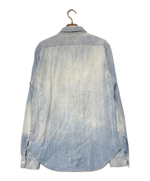 RRL（ダブルアールエル）RRL (ダブルアールエル) シャンブレーシャツ　ワークシャツ ブルー サイズ:Sの古着・服飾アイテム