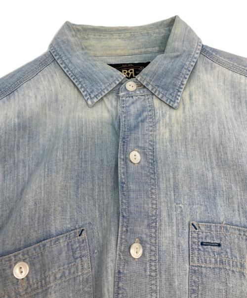 RRL（ダブルアールエル）RRL (ダブルアールエル) シャンブレーシャツ　ワークシャツ ブルー サイズ:Sの古着・服飾アイテム