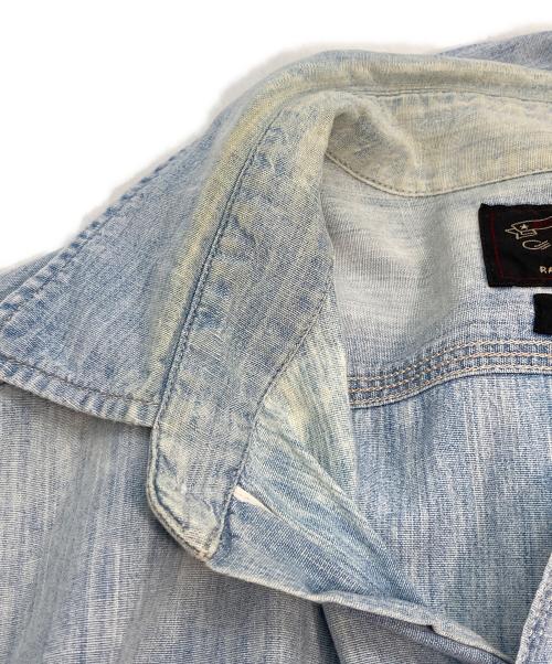 RRL（ダブルアールエル）RRL (ダブルアールエル) シャンブレーシャツ　ワークシャツ ブルー サイズ:Sの古着・服飾アイテム