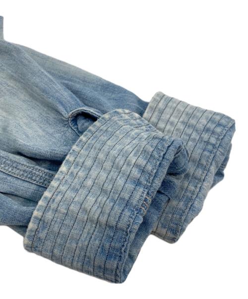 RRL（ダブルアールエル）RRL (ダブルアールエル) シャンブレーシャツ　ワークシャツ ブルー サイズ:Sの古着・服飾アイテム