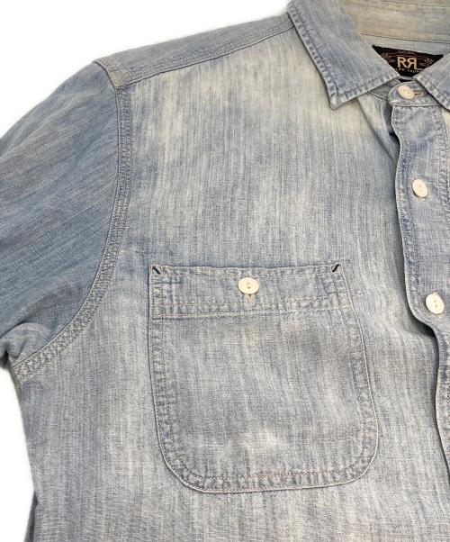 RRL（ダブルアールエル）RRL (ダブルアールエル) シャンブレーシャツ　ワークシャツ ブルー サイズ:Sの古着・服飾アイテム