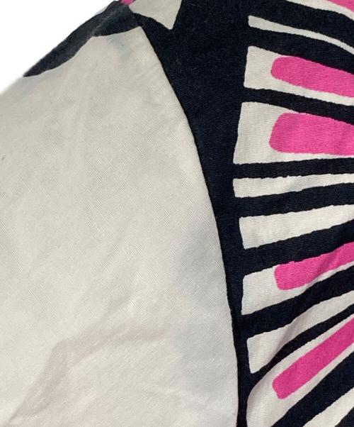 marimekko（マリメッコ）marimekko (マリメッコ) 総柄シャツワンピース ブラック×ピンク サイズ:36の古着・服飾アイテム