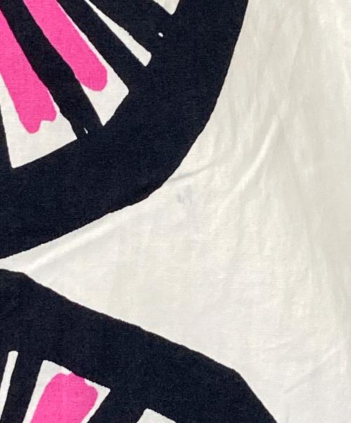 marimekko（マリメッコ）marimekko (マリメッコ) 総柄シャツワンピース ブラック×ピンク サイズ:36の古着・服飾アイテム