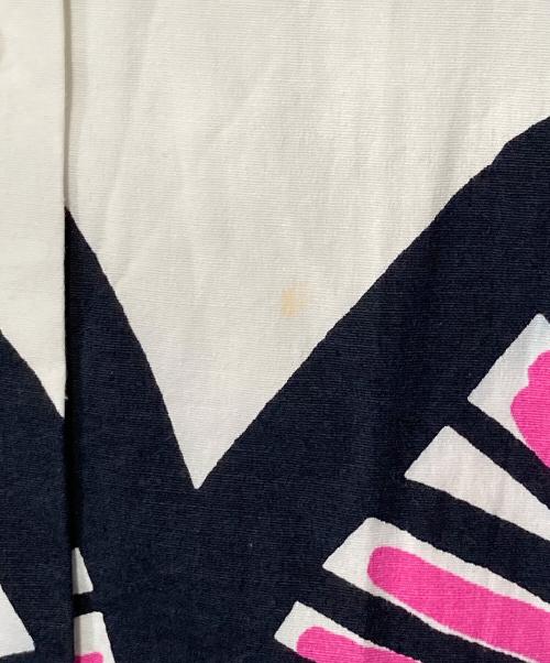 marimekko（マリメッコ）marimekko (マリメッコ) 総柄シャツワンピース ブラック×ピンク サイズ:36の古着・服飾アイテム