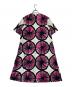marimekko (マリメッコ) 総柄シャツワンピース ブラック×ピンク サイズ:36：5000円