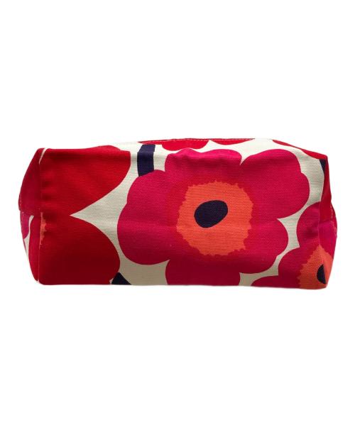 marimekko（マリメッコ）marimekko (マリメッコ) ウニッコ柄キャンバストートバッグ　ピンク×レッド ピンク×レッドの古着・服飾アイテム