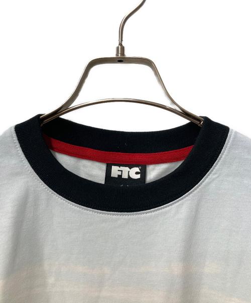 FTC（エフティーシー）FTC (エフティーシー) GGB L/S TOP ロングスリーブカットソー  ブルー×ベージュ サイズ:Mの古着・服飾アイテム