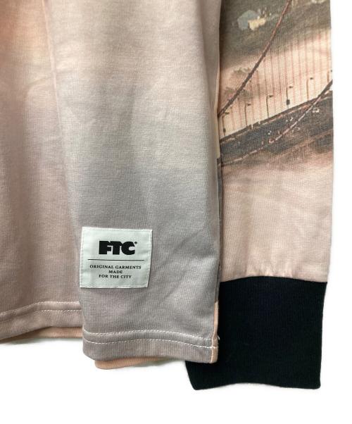 FTC（エフティーシー）FTC (エフティーシー) GGB L/S TOP ロングスリーブカットソー  ブルー×ベージュ サイズ:Mの古着・服飾アイテム