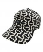 SUPREMEシュプリーム）の古着「21SS　Monogram S Logo 6-Panel　」｜ホワイト×ブラック