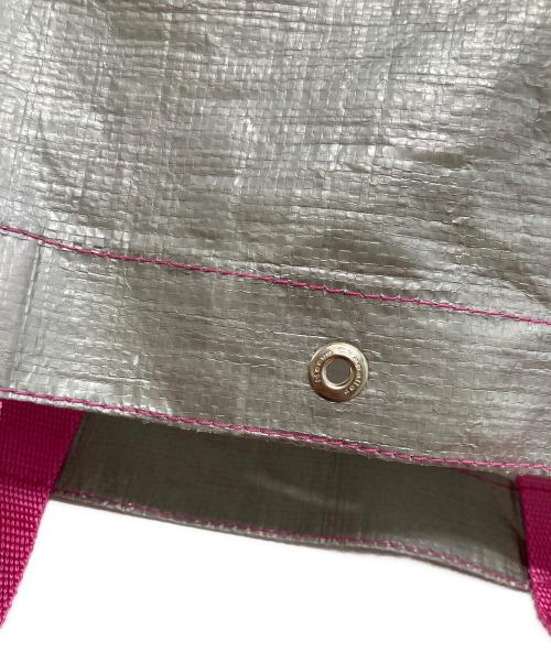 Herve Chapelier（エルベシャプリエ）Herve Chapelier (エルベシャプリエ) 2012PP マルシェバッグM シルバー×ピンクの古着・服飾アイテム