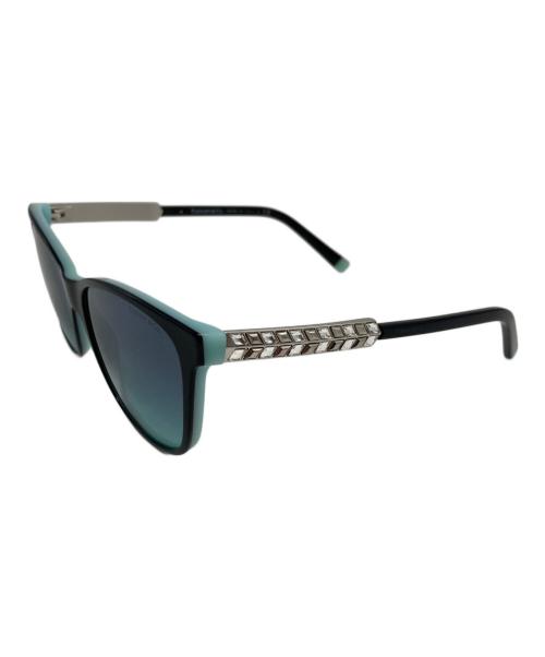 TIFFANY & Co.（ティファニー）TIFFANY & Co. (ティファニー) グラデーションサングラス　 ブラック×ブルー サイズ:56□16　140の古着・服飾アイテム